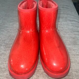 UGG Clear Red Boots